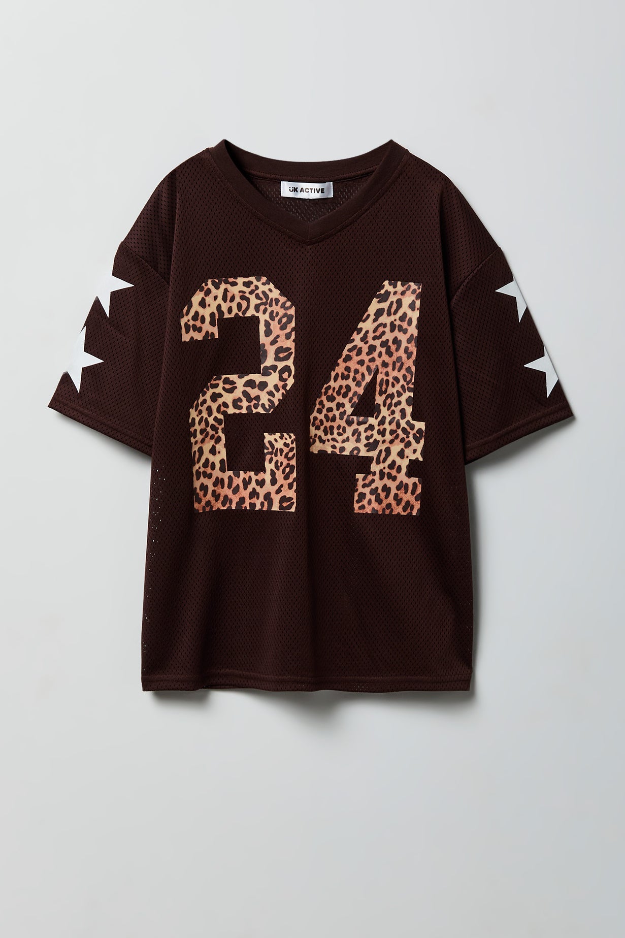 Girls Graphic Mesh Jersey Top