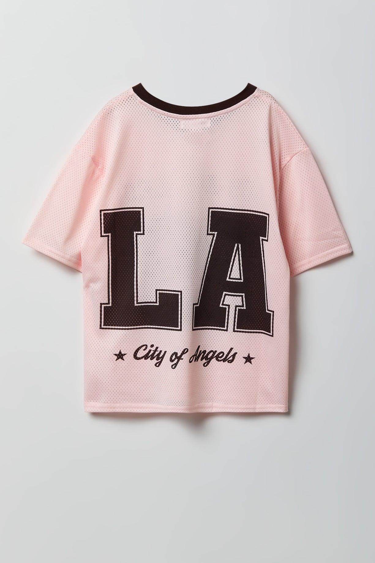 Girls Graphic Mesh Jersey Top