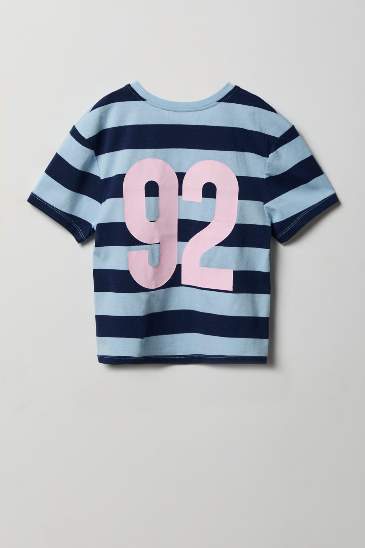 Girls Striped Graphic T-Shirt