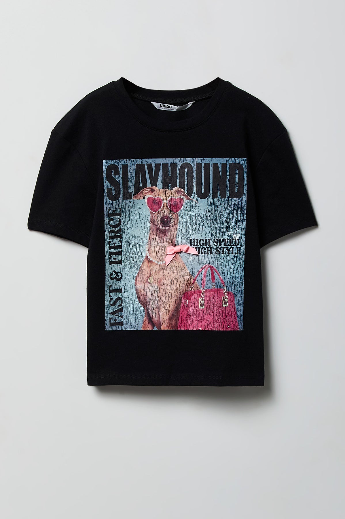 Girls Luxe Heavy Cotton Animal Graphic T-Shirt