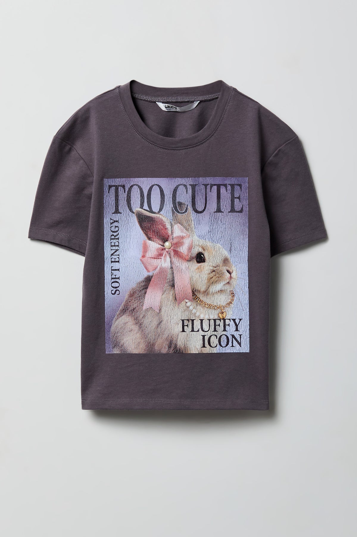 Girls Luxe Heavy Cotton Animal Graphic T-Shirt
