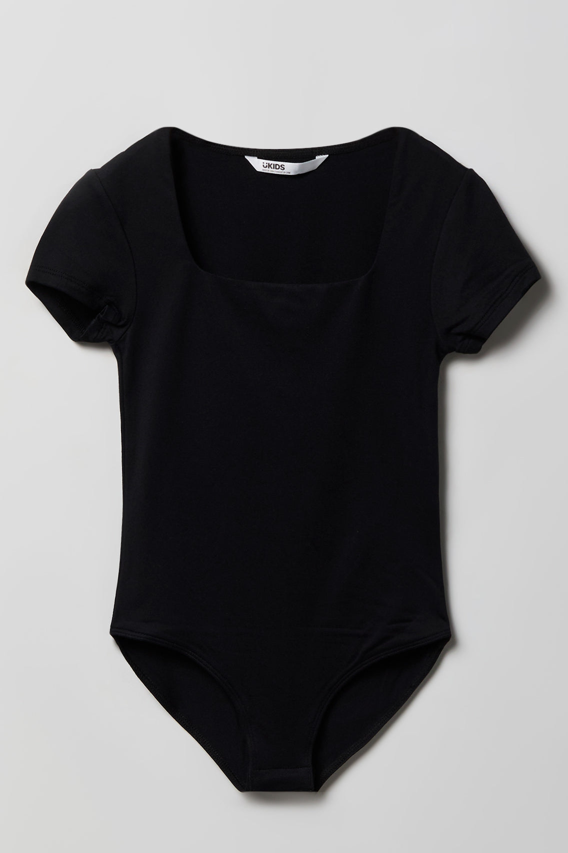 Girls Contour Square Neckline Bodysuit