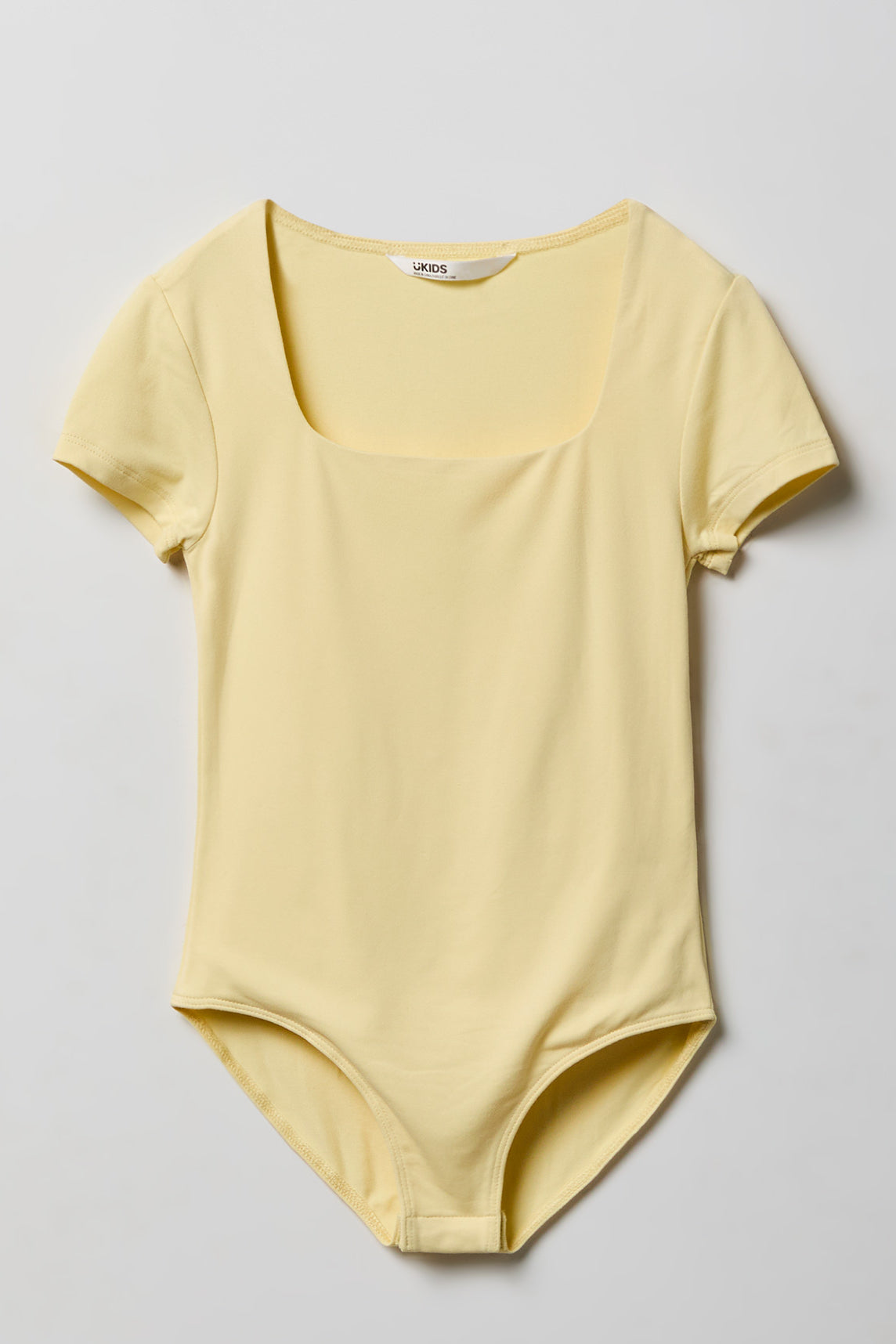 Girls Contour Square Neckline Bodysuit