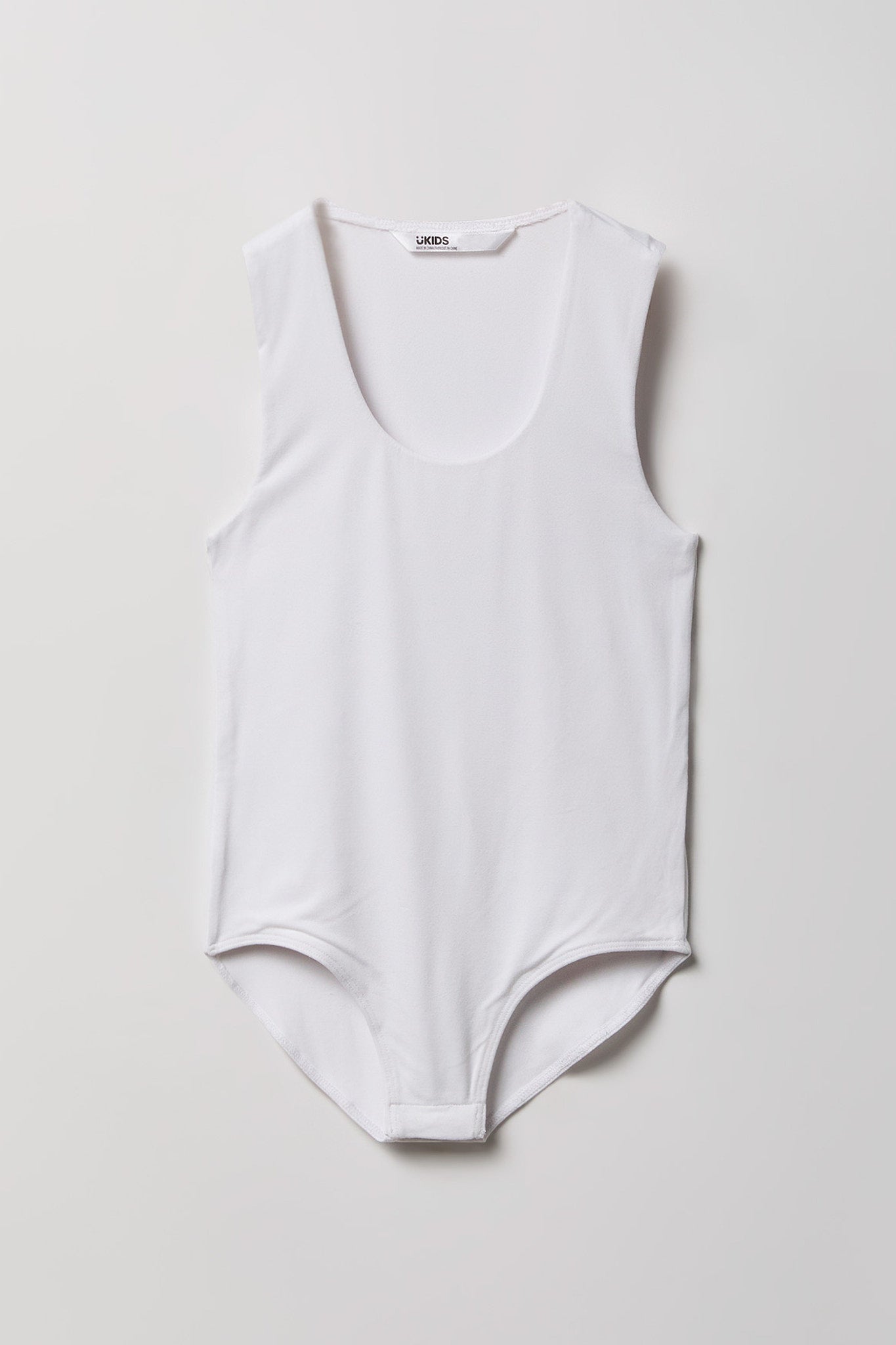 Girls Scoop Neckline Contour Bodysuit