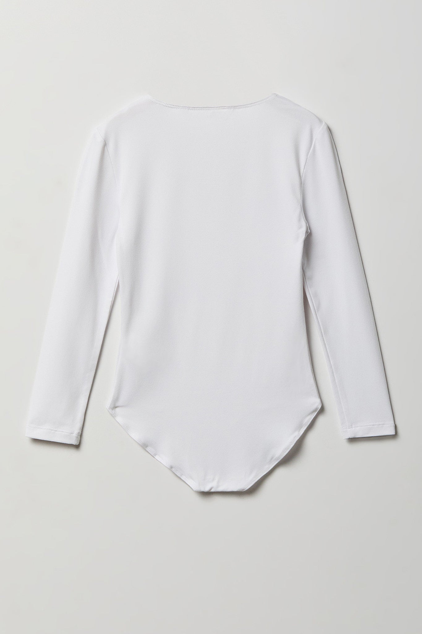 Girls Contour Square Neck Long Sleeve Bodysuit.