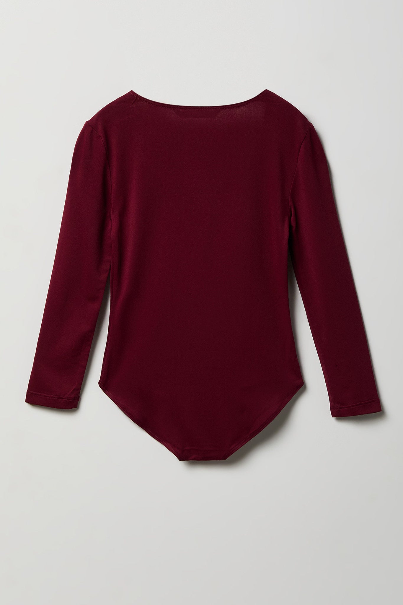Girls Contour Square Neck Long Sleeve Bodysuit.