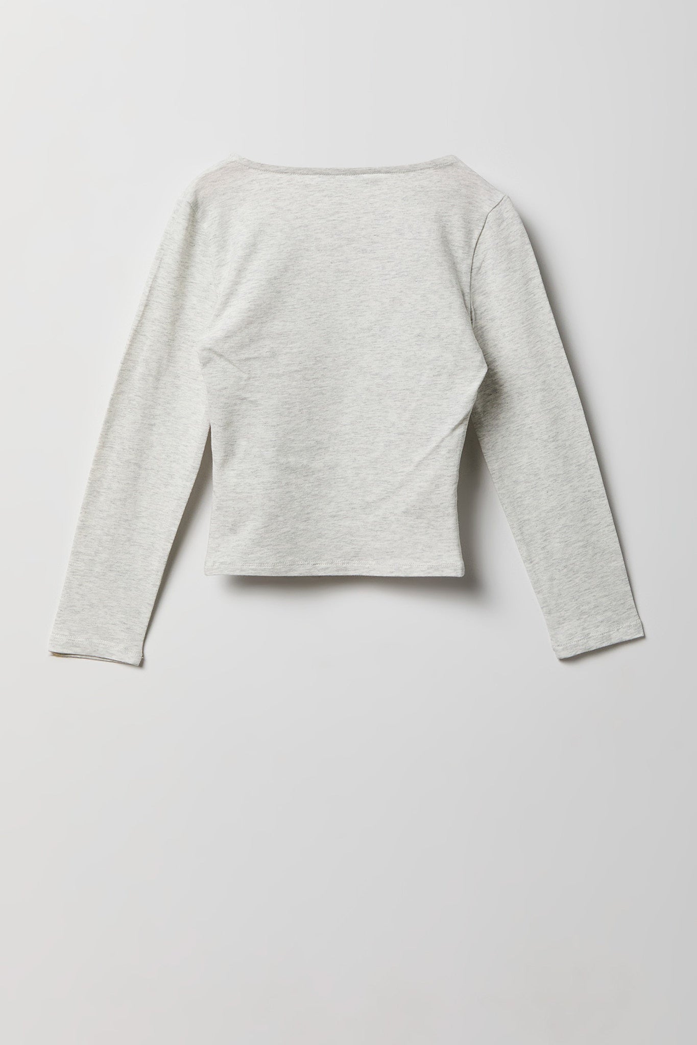 Girls Soft Contour Square Neck Long Sleeve Top