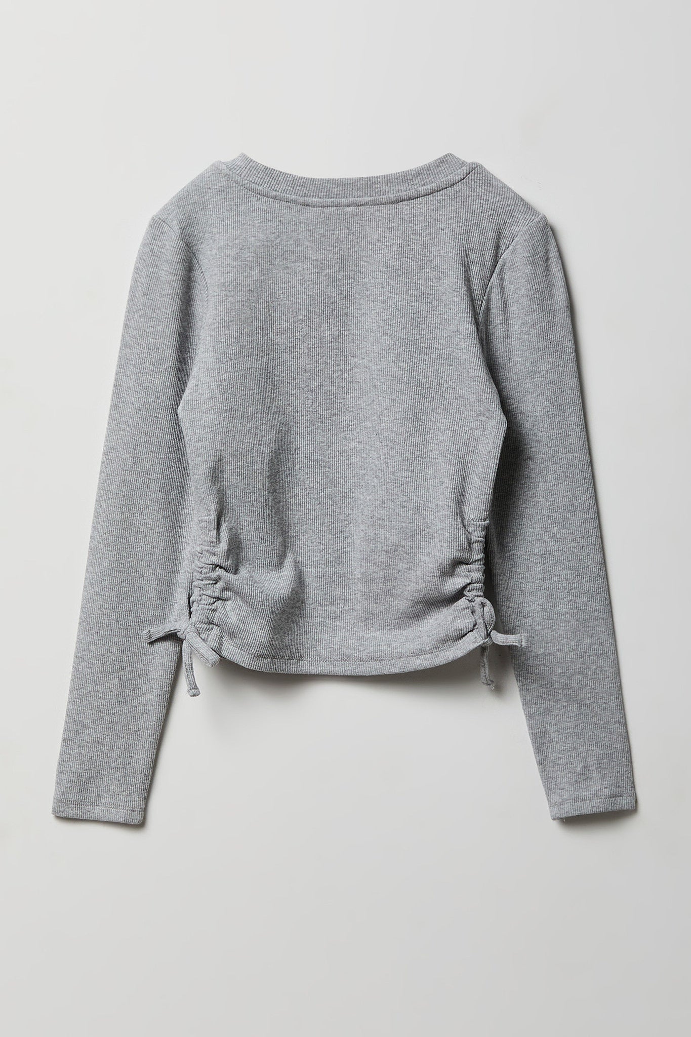 Girls Ribbed Side Cinched Top