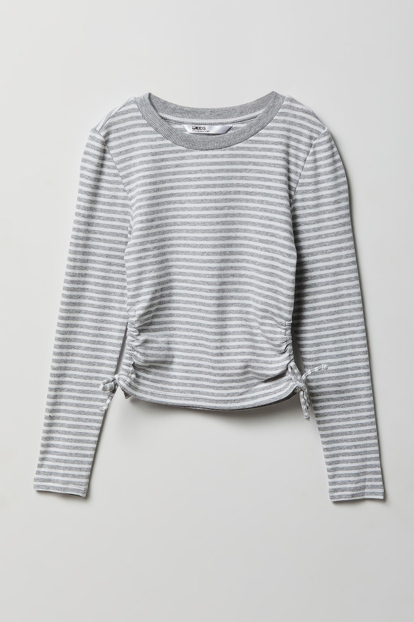 Girls Ribbed Side Cinched Top
