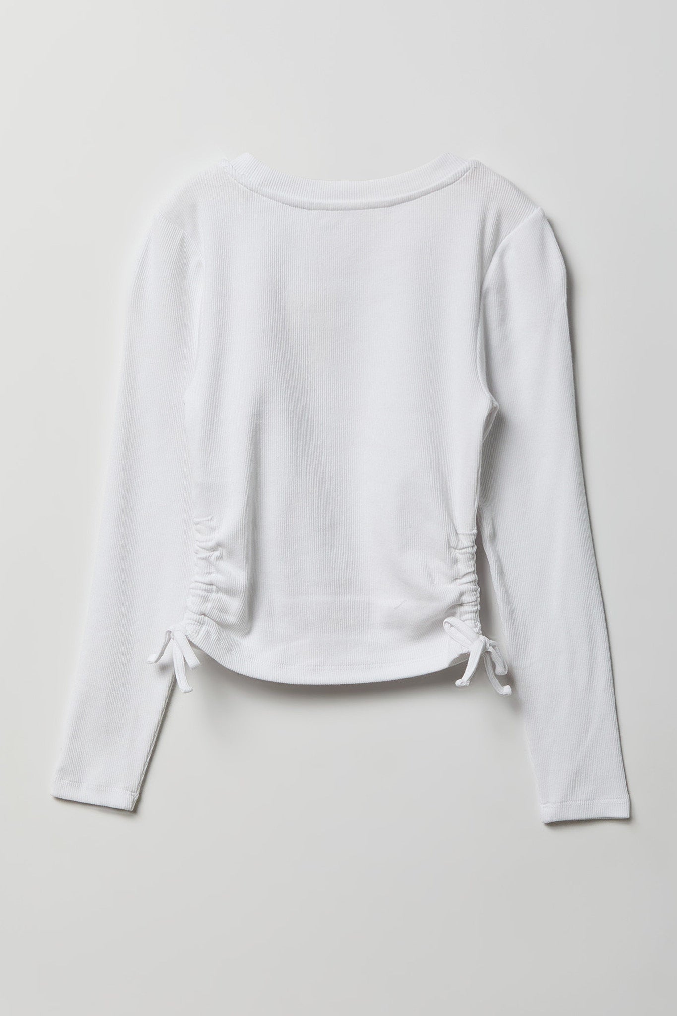 Girls Ribbed Side Cinched Top