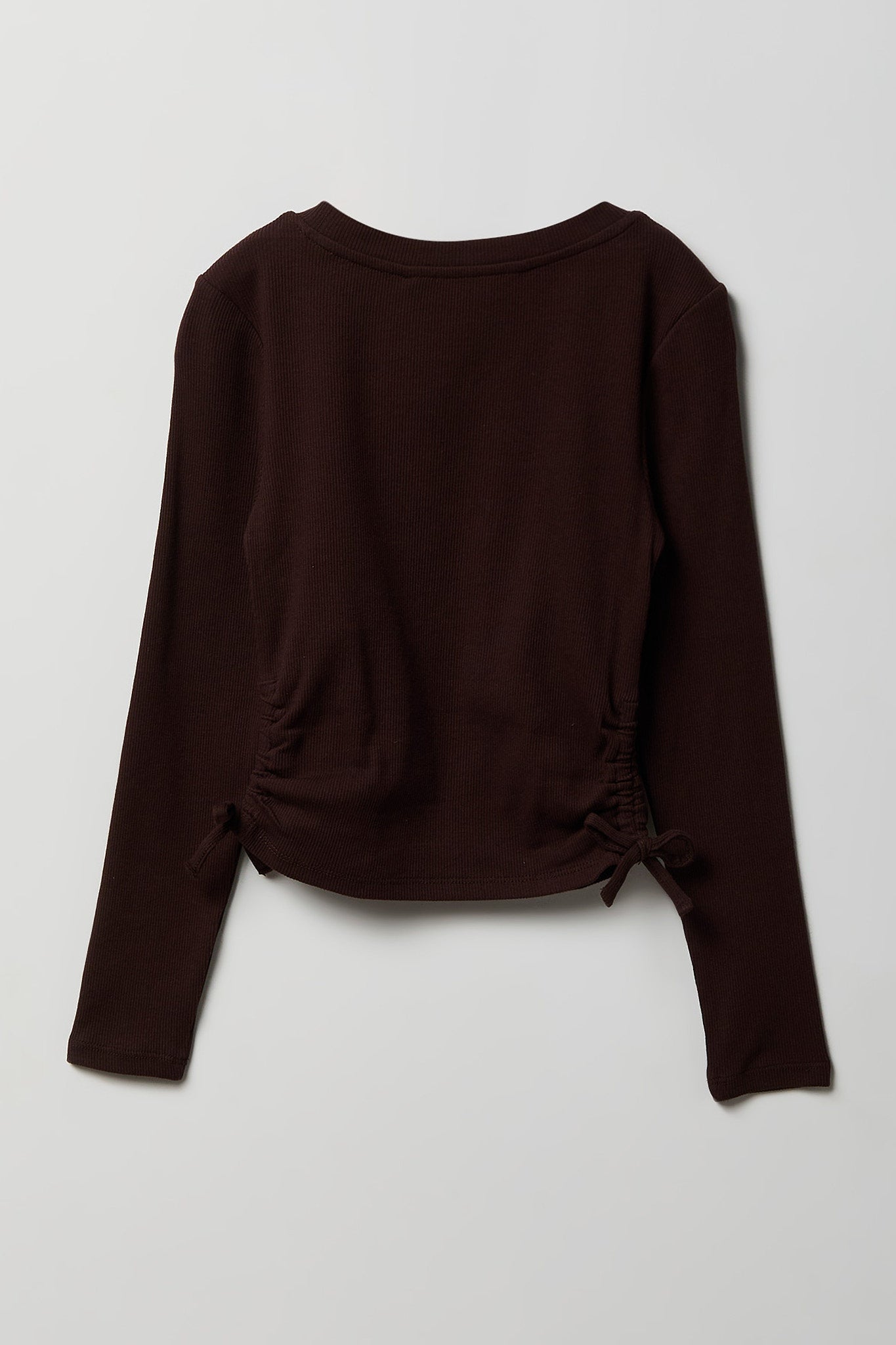 Girls Ribbed Side Cinched Top