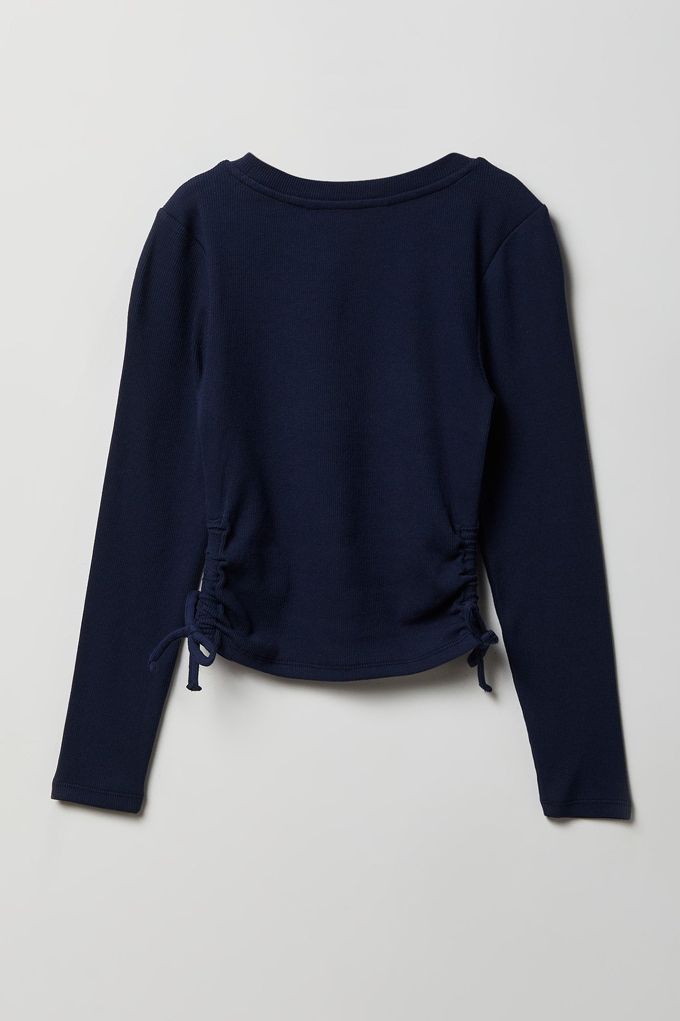 Girls Ribbed Side Cinched Top