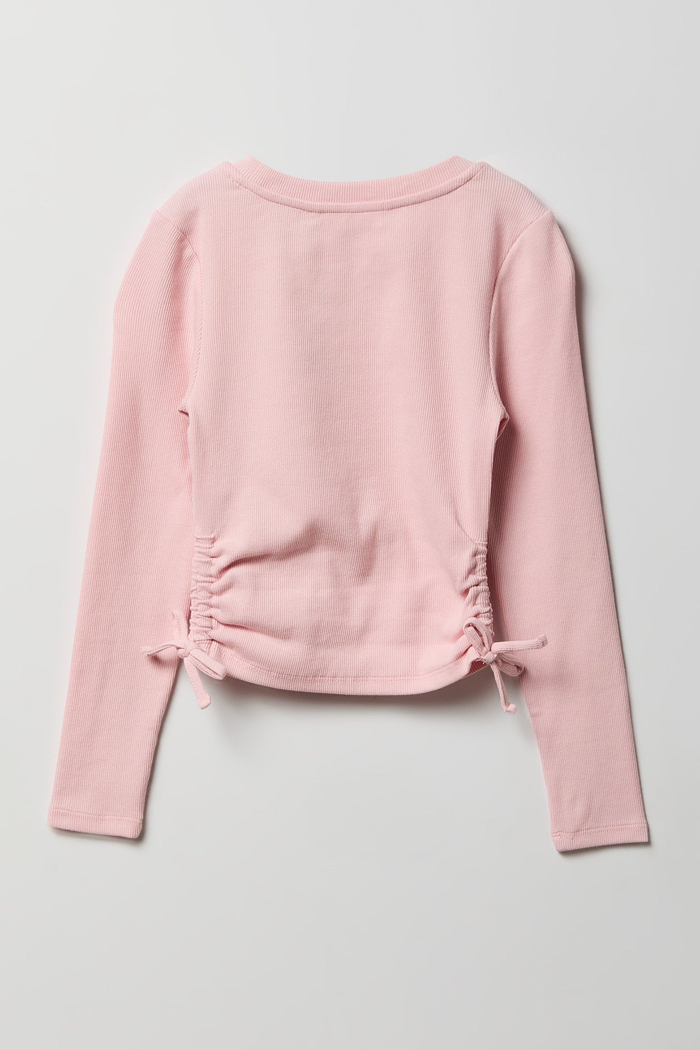 Girls Ribbed Side Cinched Top