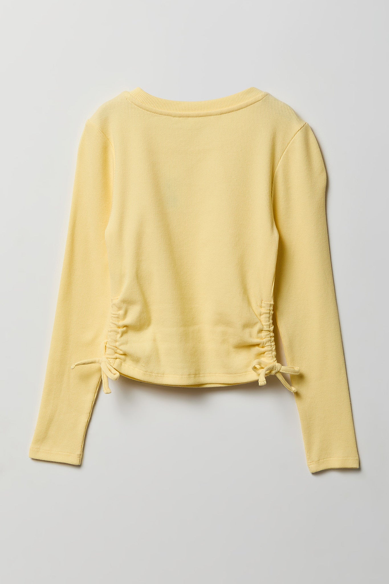 Girls Ribbed Side Cinched Top