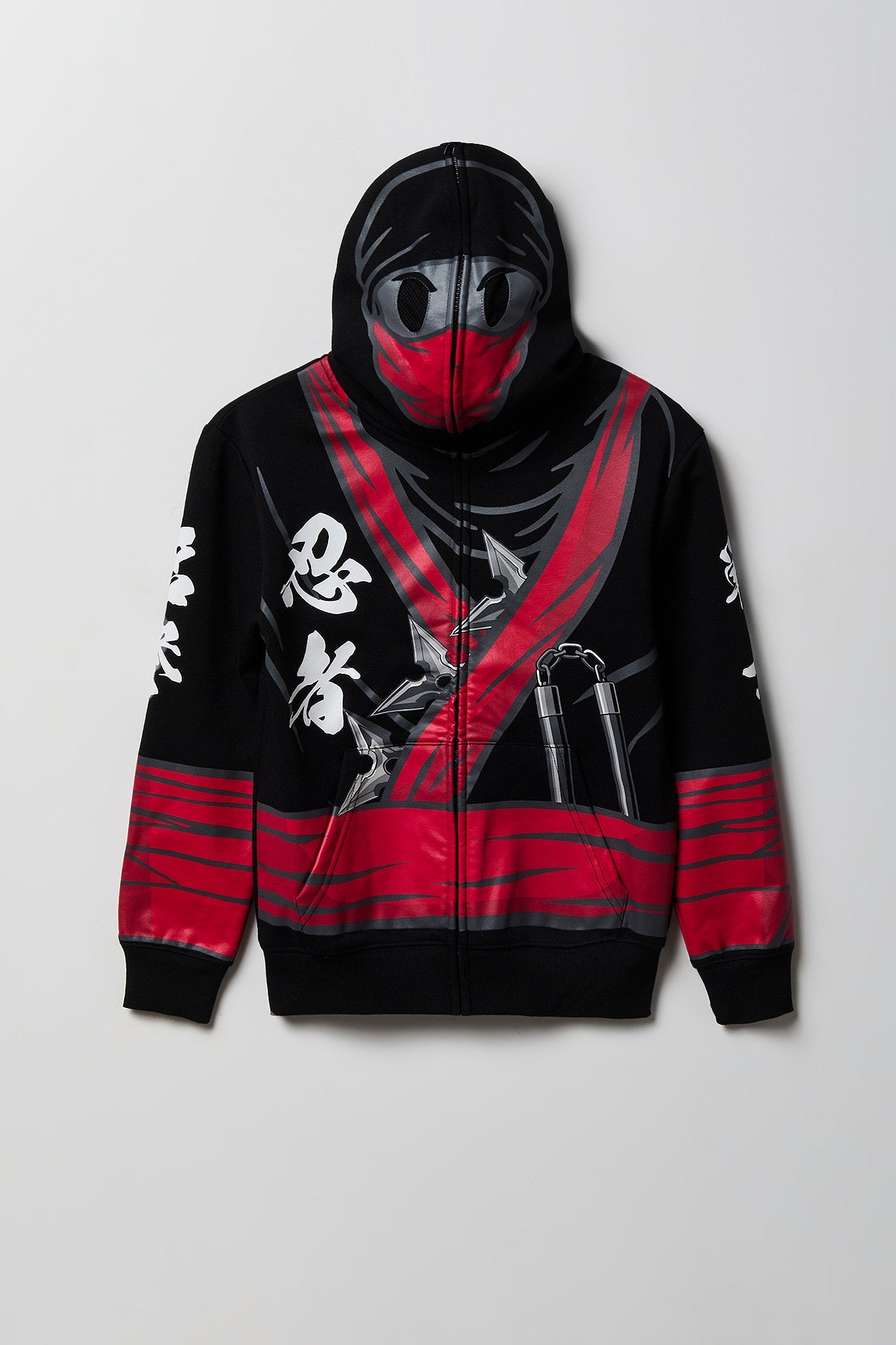 Kids Ninja Peeper Zip-Up Fleece Hoodie