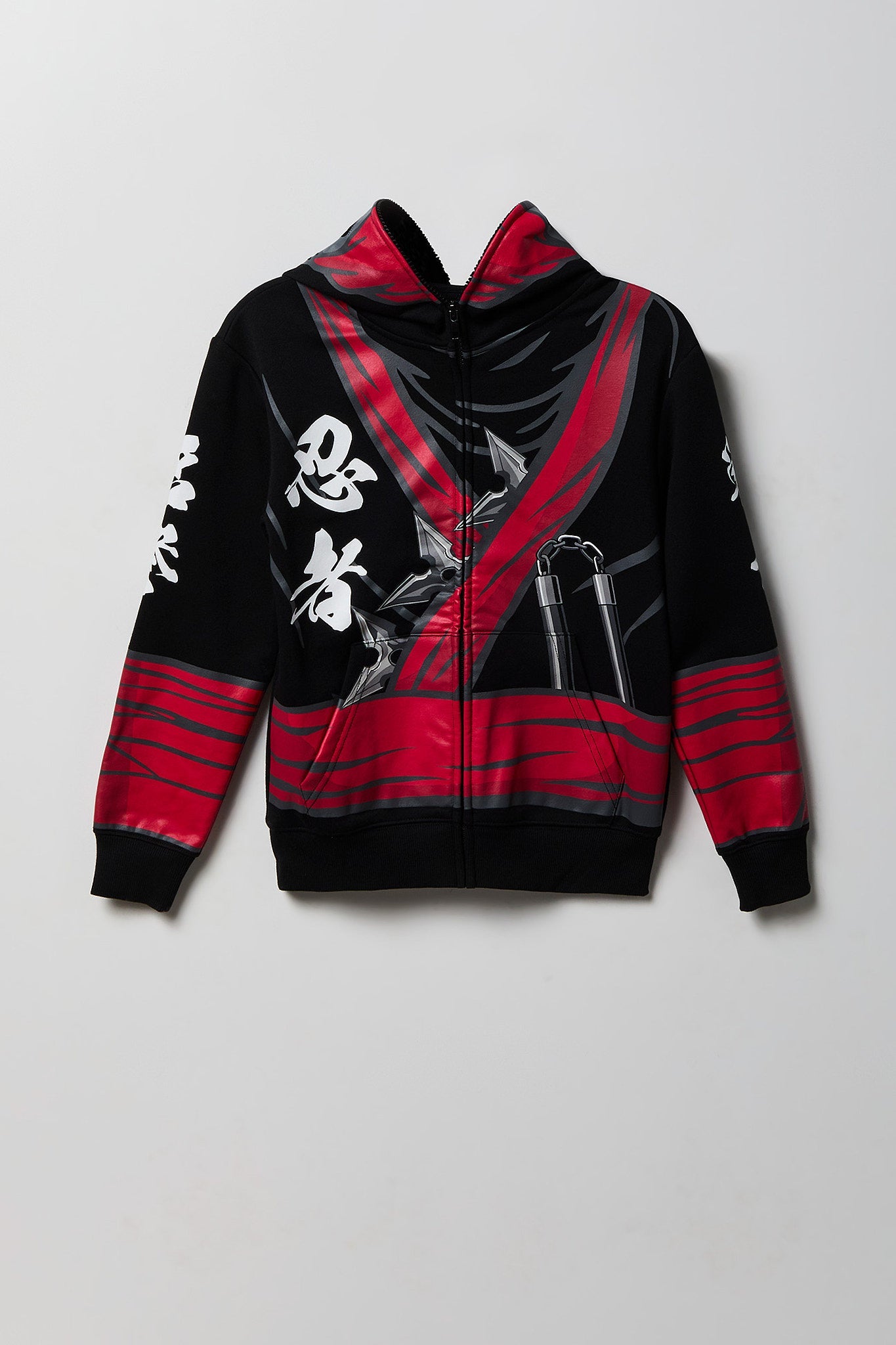 Kids Ninja Peeper Zip-Up Fleece Hoodie