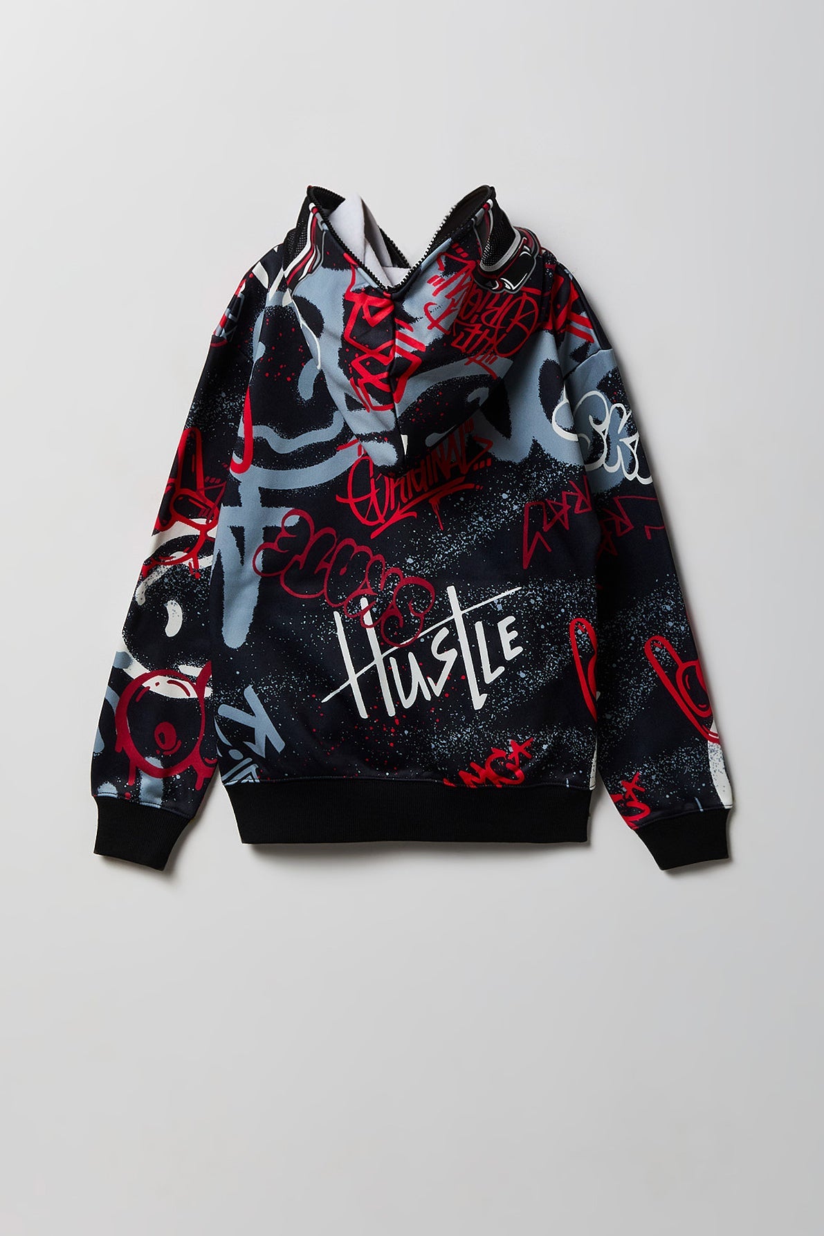 Boys Graffiti Zip-Up Fleece Hoodie