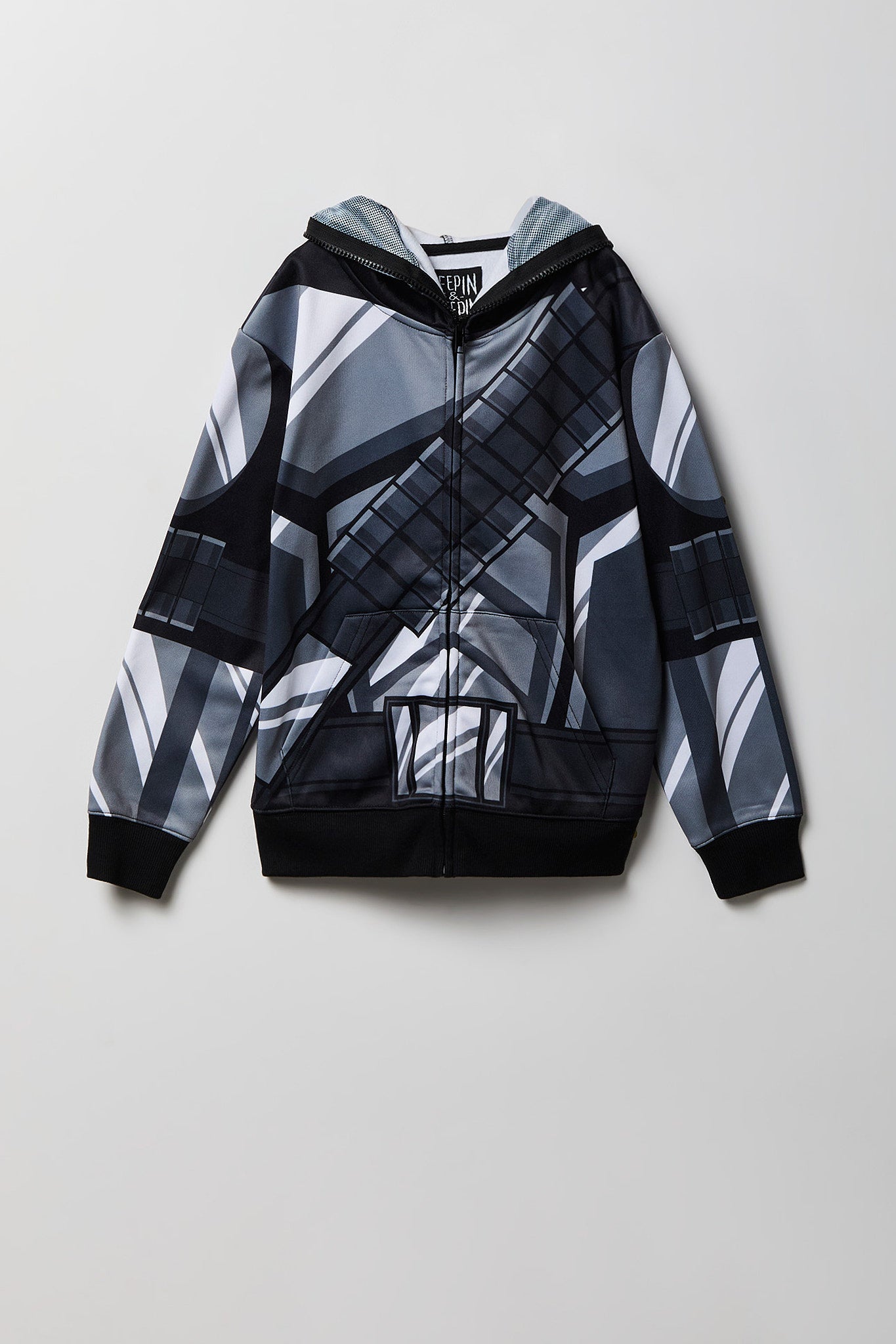 Kids Armour Print Full-Zip Peeper Hoodie