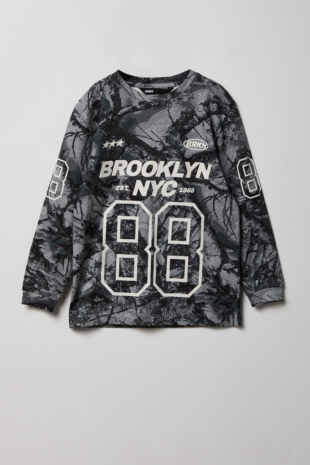 Kids Camo Graphic Long Sleeve Top