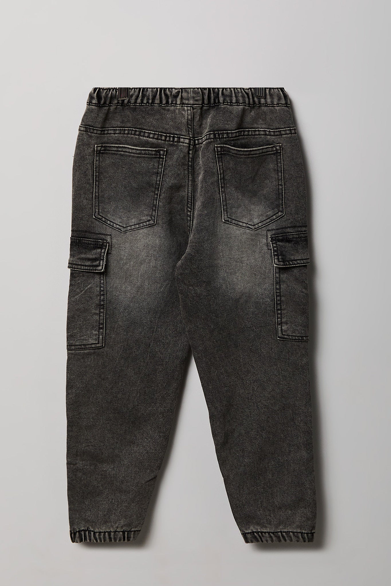 Boys Denim Cargo Jogger