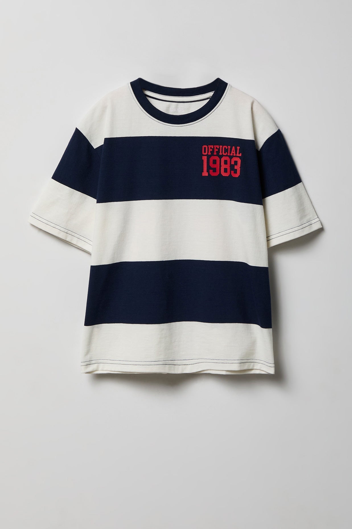Boys Graphic Striped Boxy T-Shirt