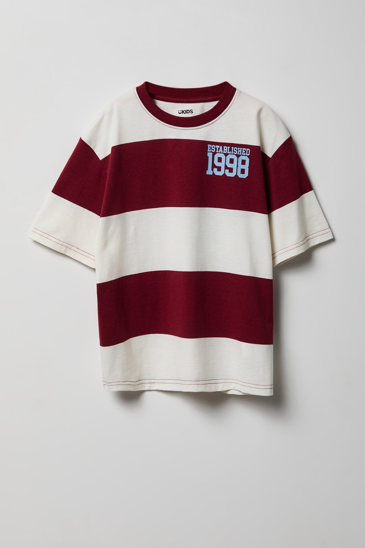 Boys Graphic Striped Boxy T-Shirt