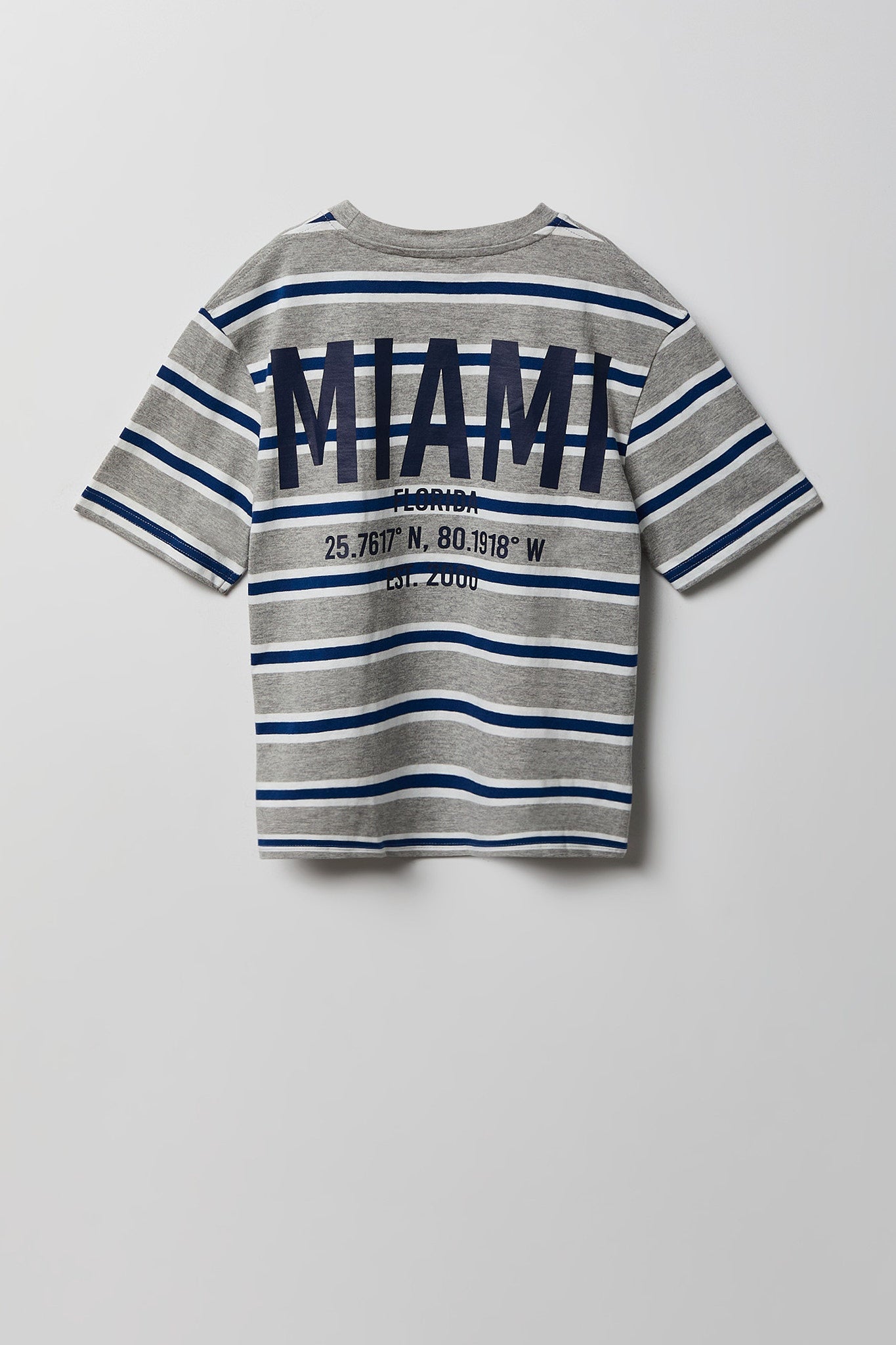 Boys City Graphic Striped T-Shirt