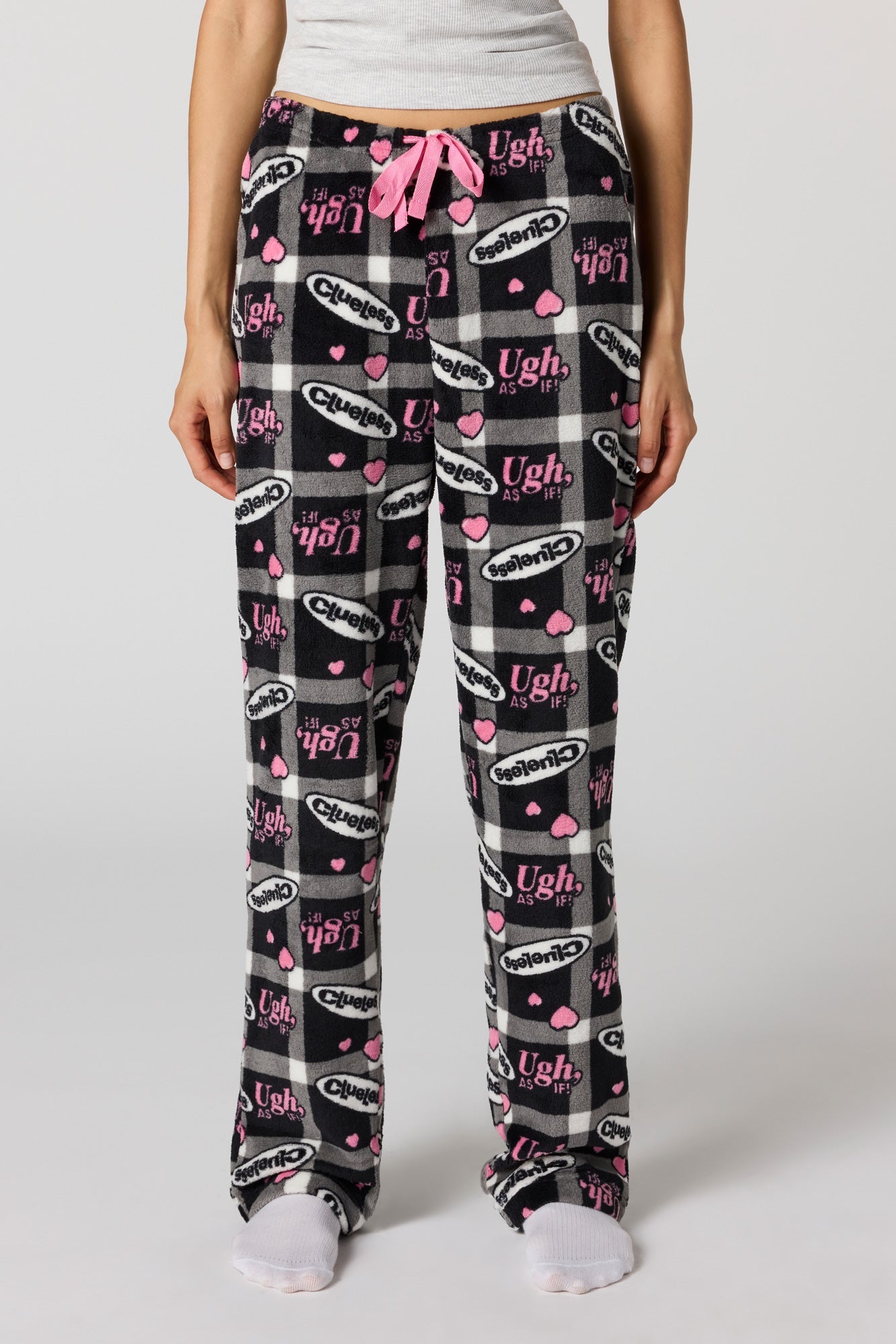 Iconic Print Plush Pajama Pant