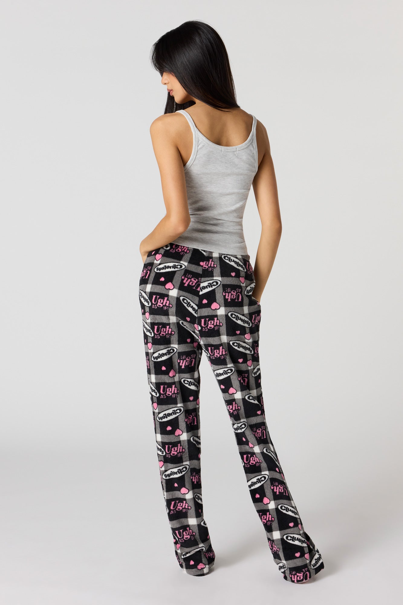 Iconic Print Plush Pajama Pant