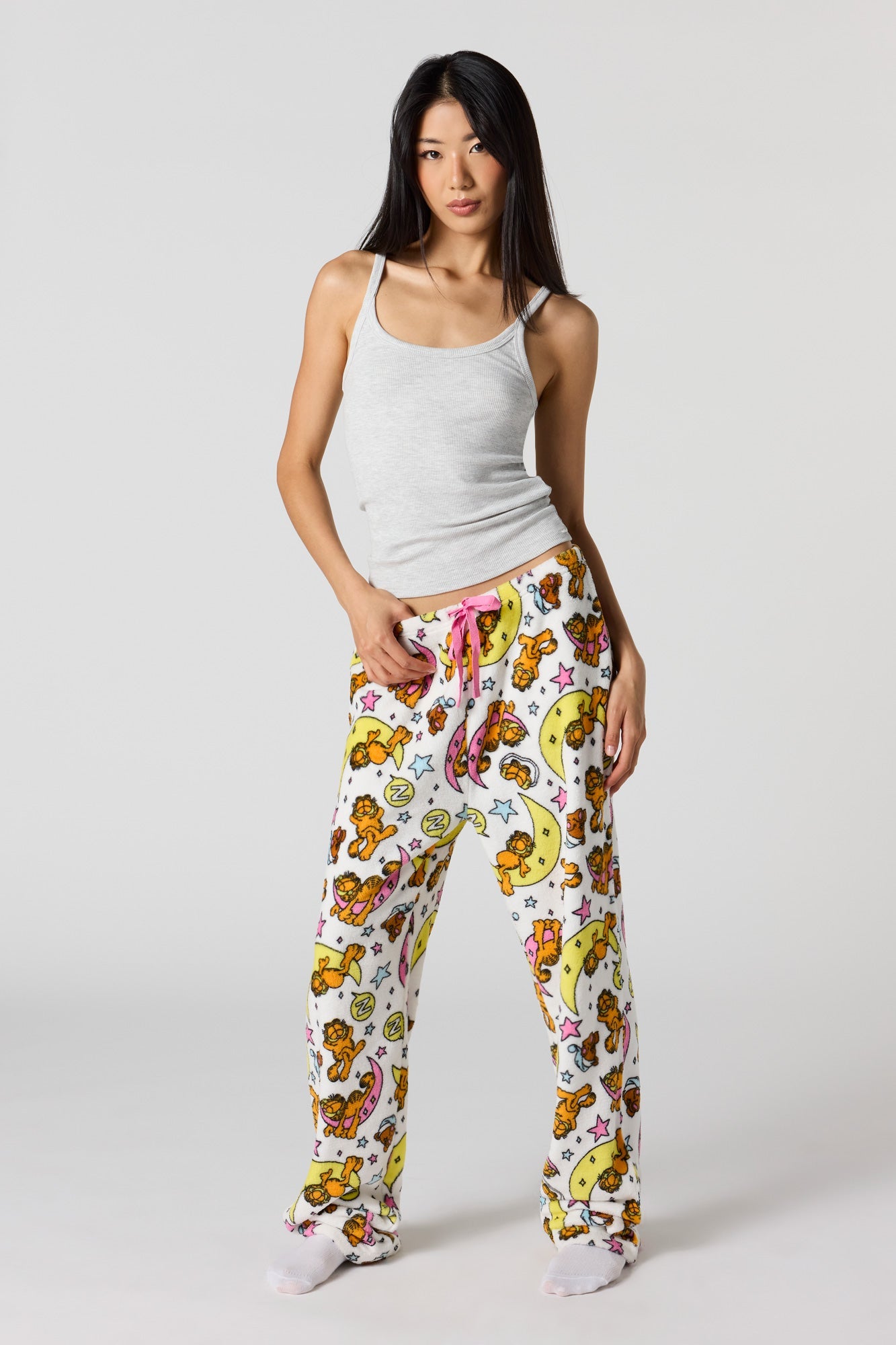 Iconic Print Plush Pajama Pant