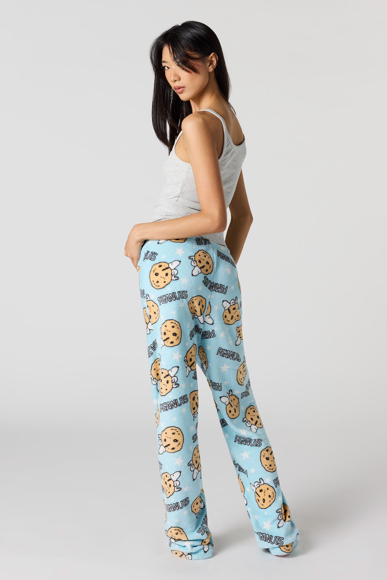 Iconic Print Plush Pajama Pant