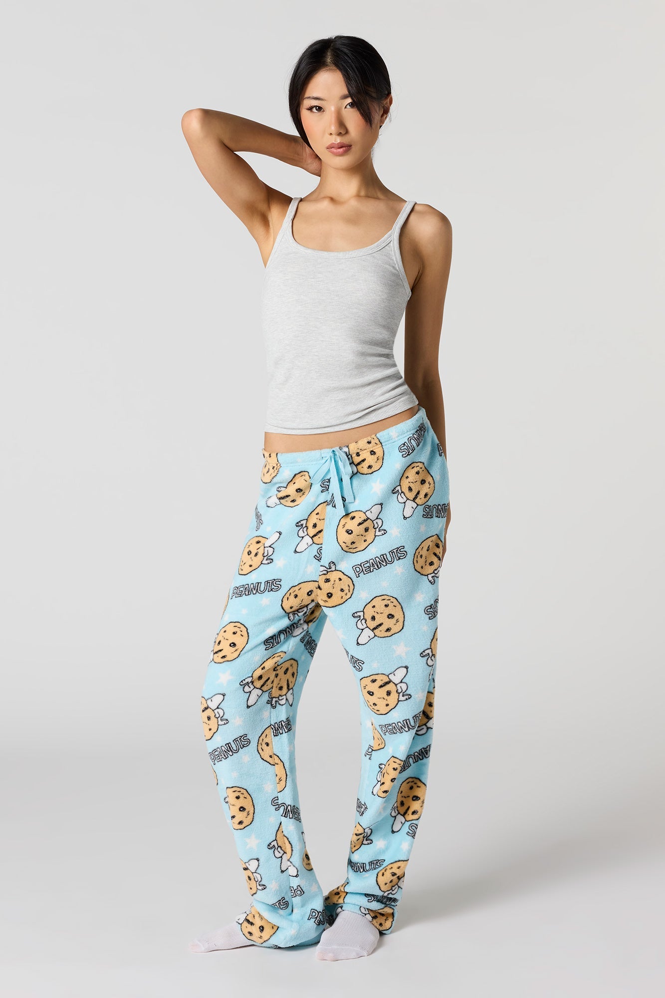 Iconic Print Plush Pajama Pant