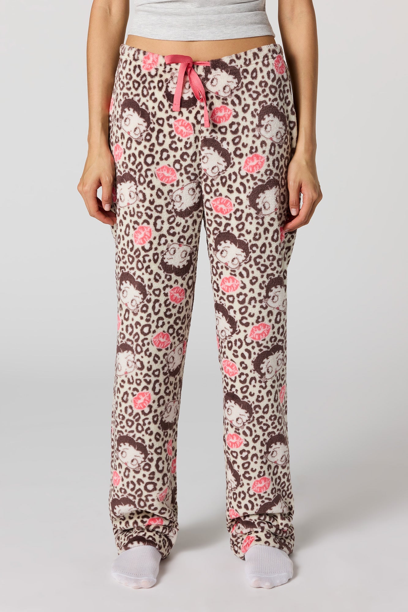 Iconic Print Plush Pajama Pant
