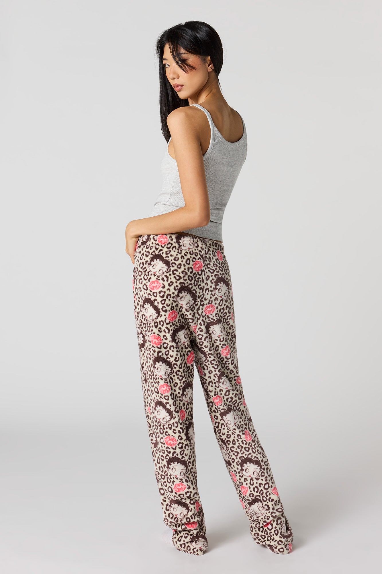 Iconic Print Plush Pajama Pant