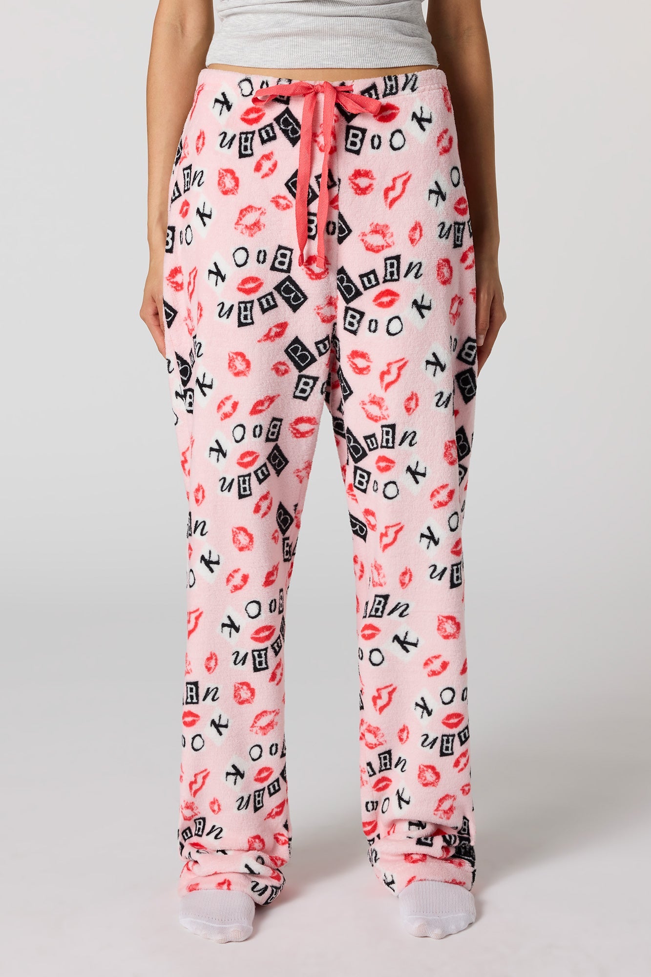 Iconic Print Plush Pajama Pant