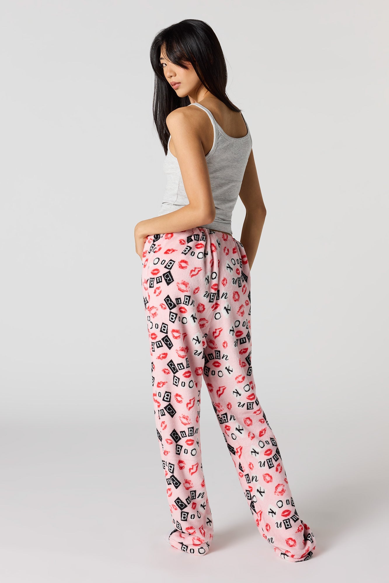 Iconic Print Plush Pajama Pant