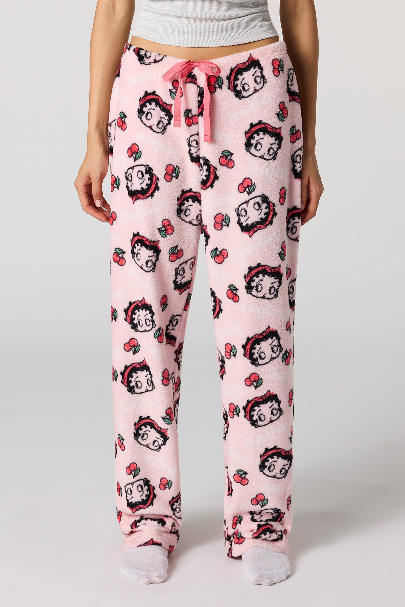 Iconic Print Plush Pajama Pant