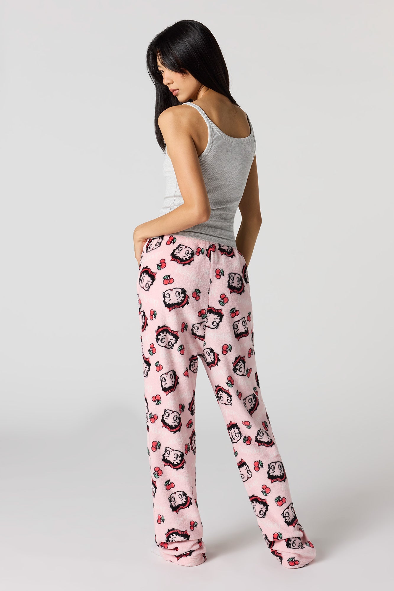 Iconic Print Plush Pajama Pant