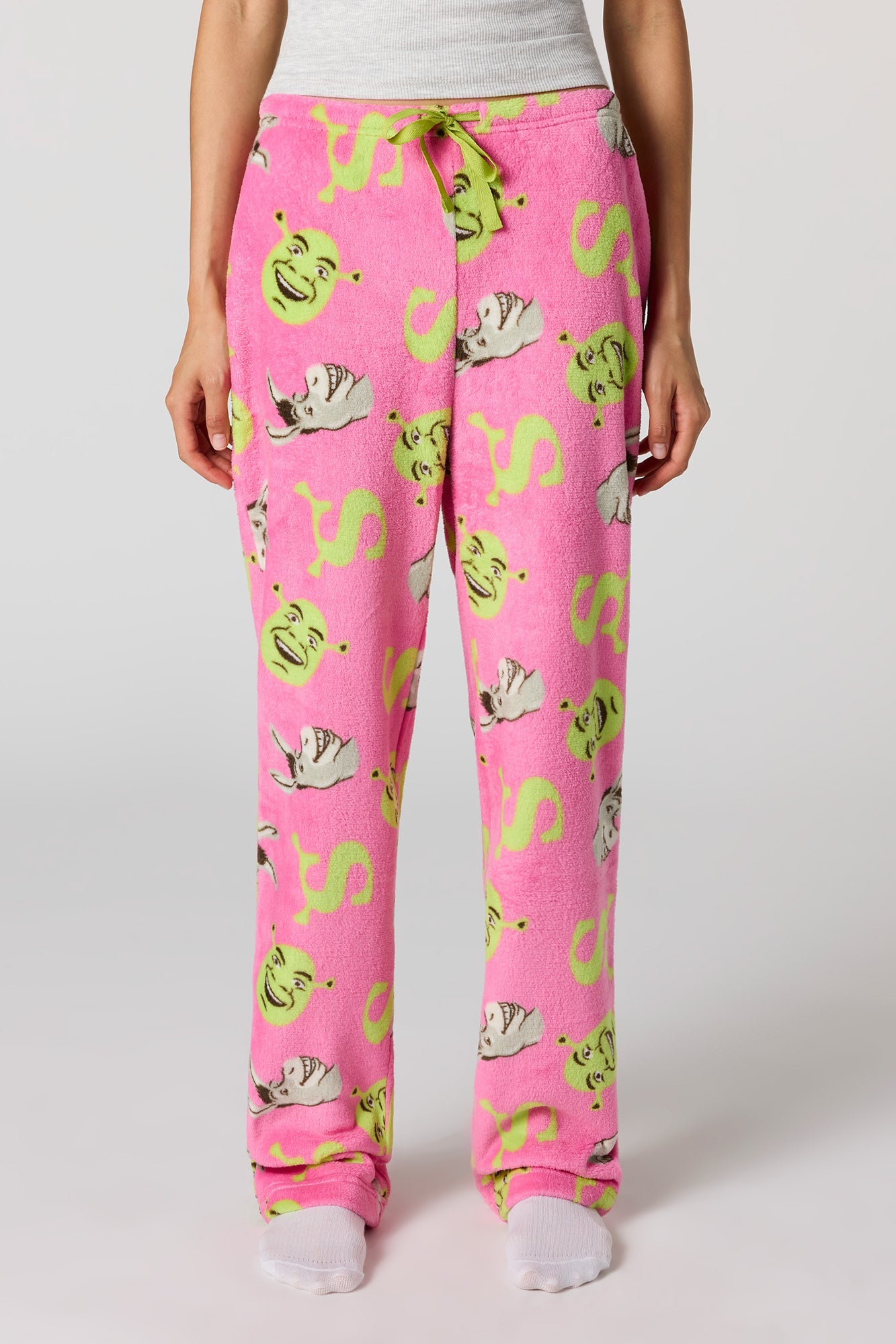 Iconic Print Plush Pajama Pant