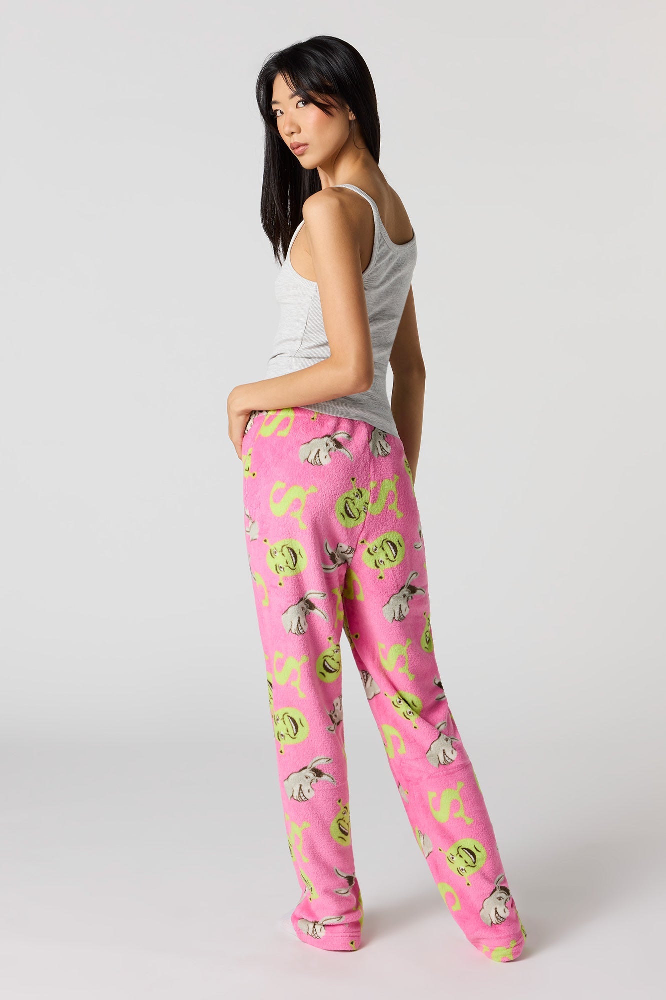 Iconic Print Plush Pajama Pant