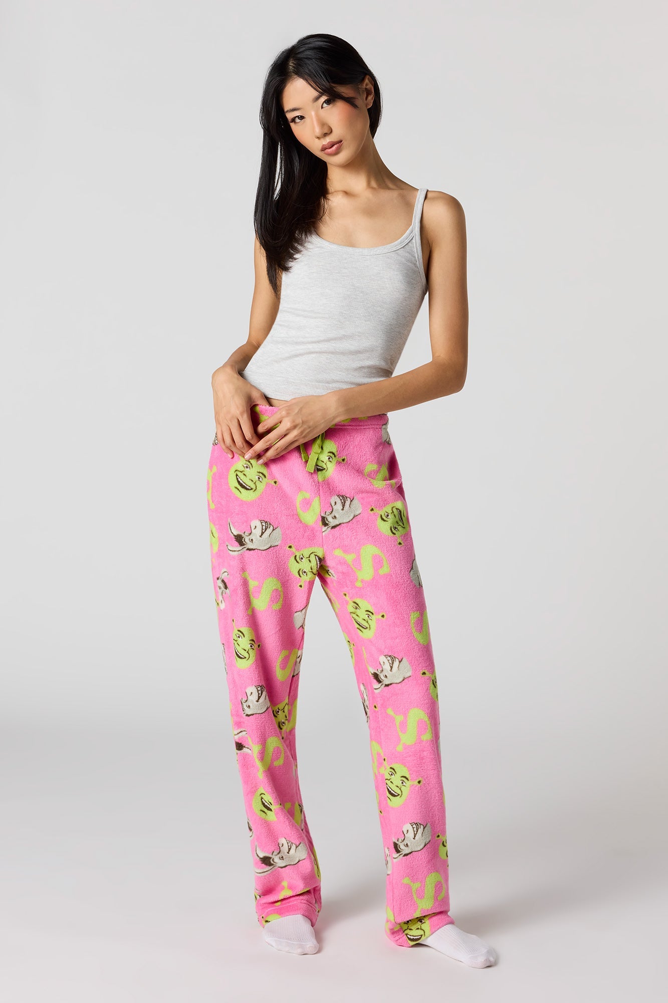 Iconic Print Plush Pajama Pant