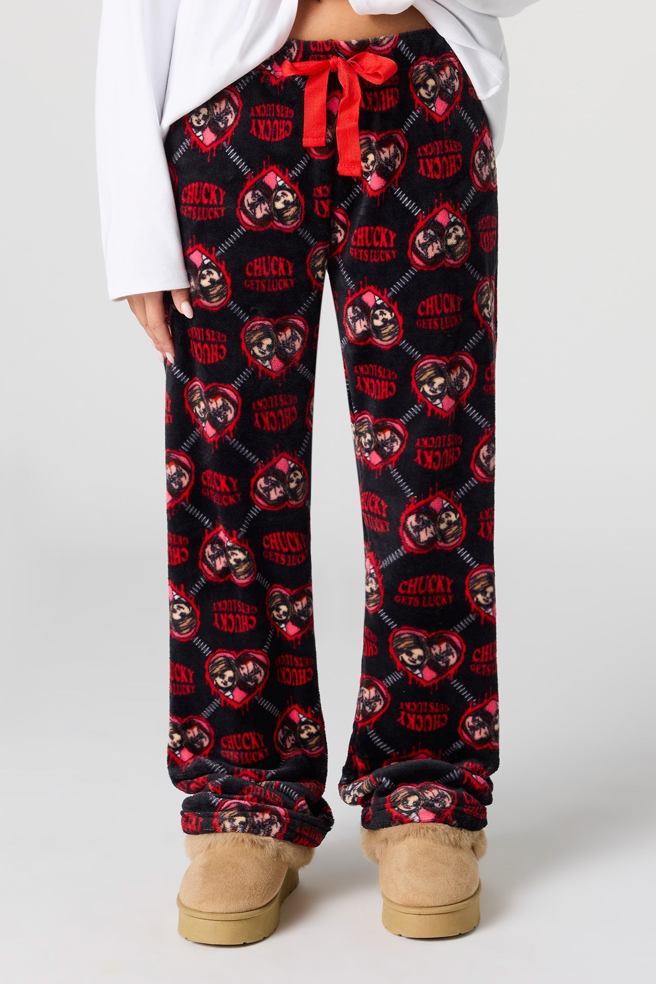 Plush Printed Pajama Pant