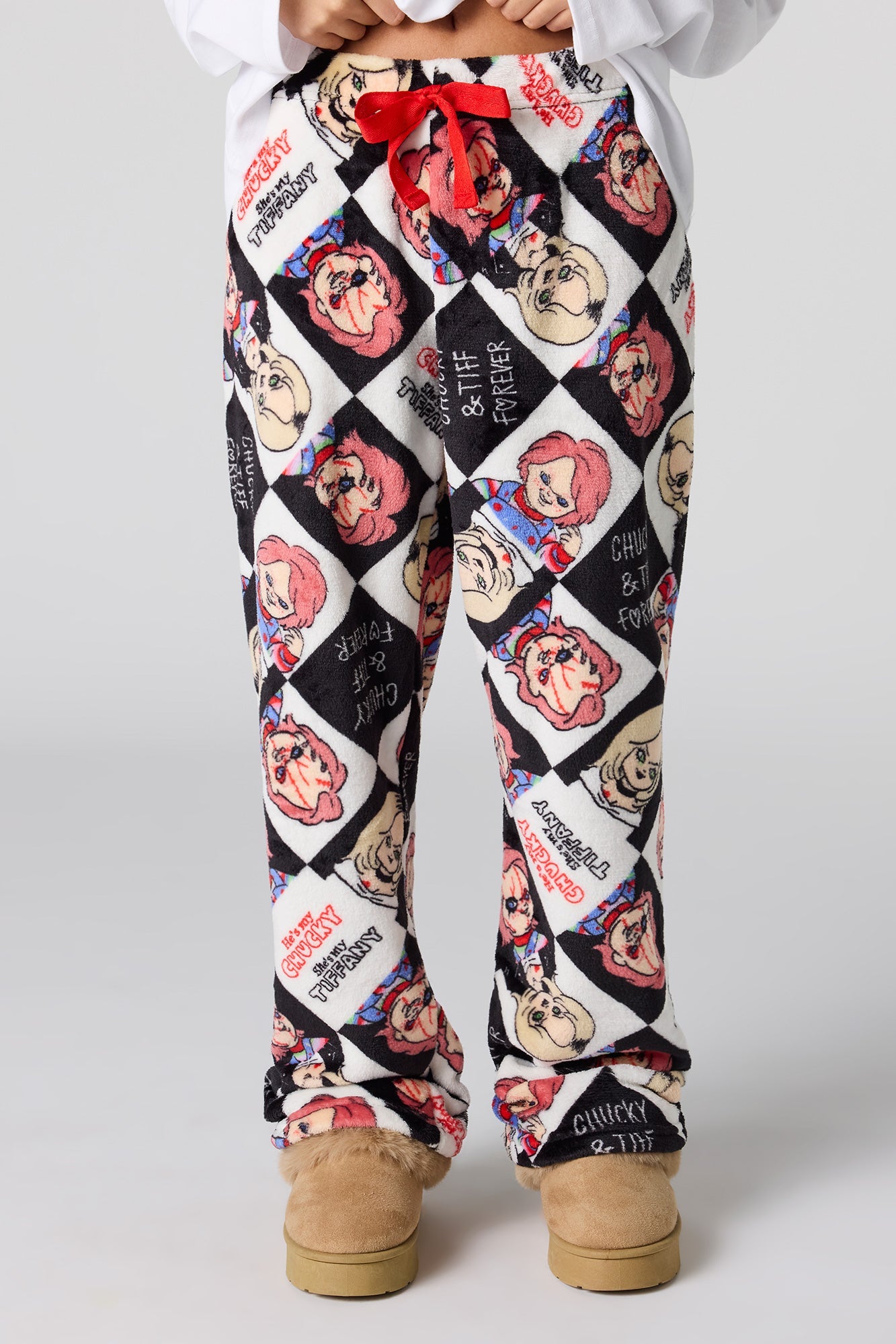 Plush Printed Pajama Pant