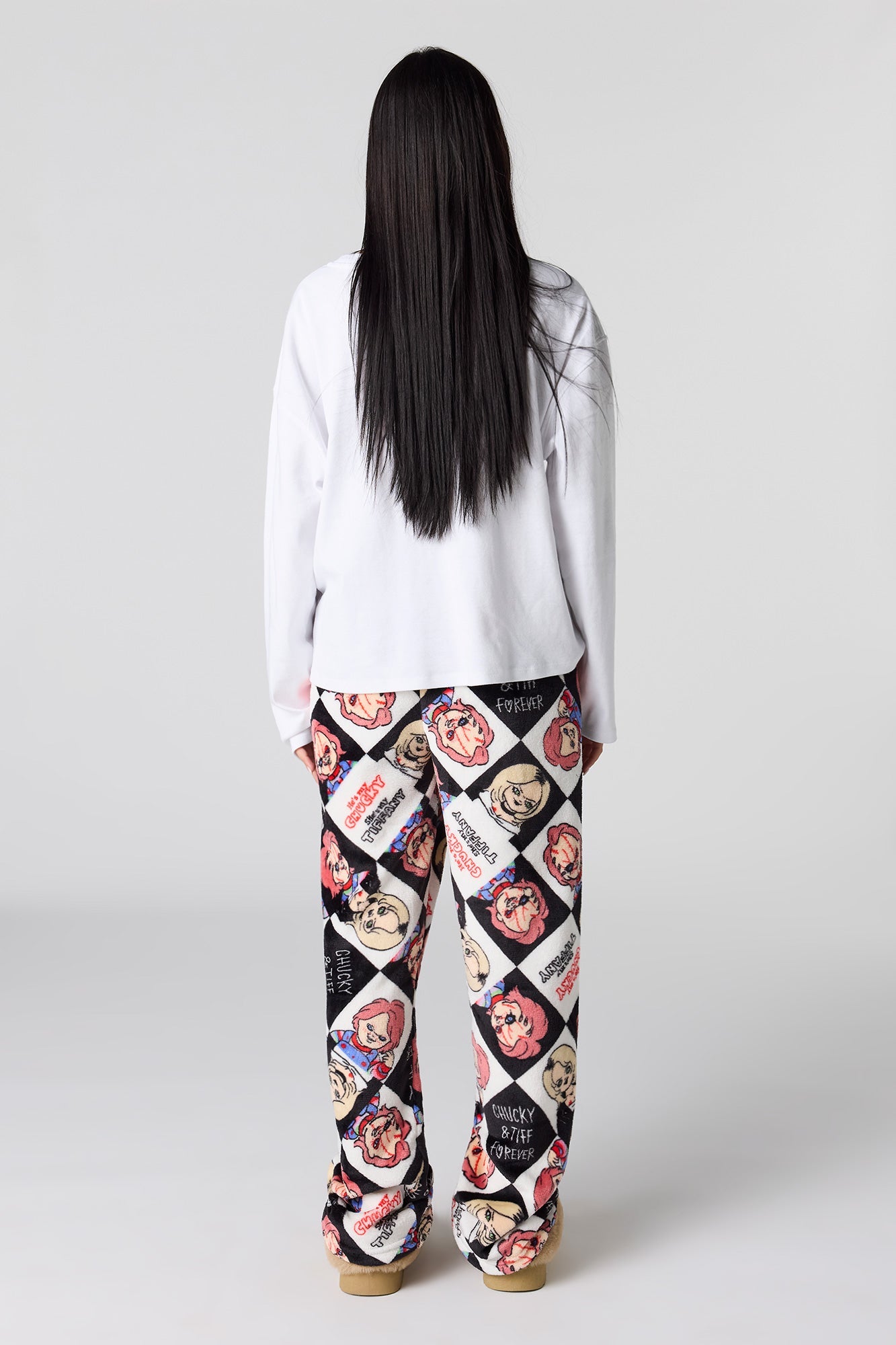 Plush Printed Pajama Pant
