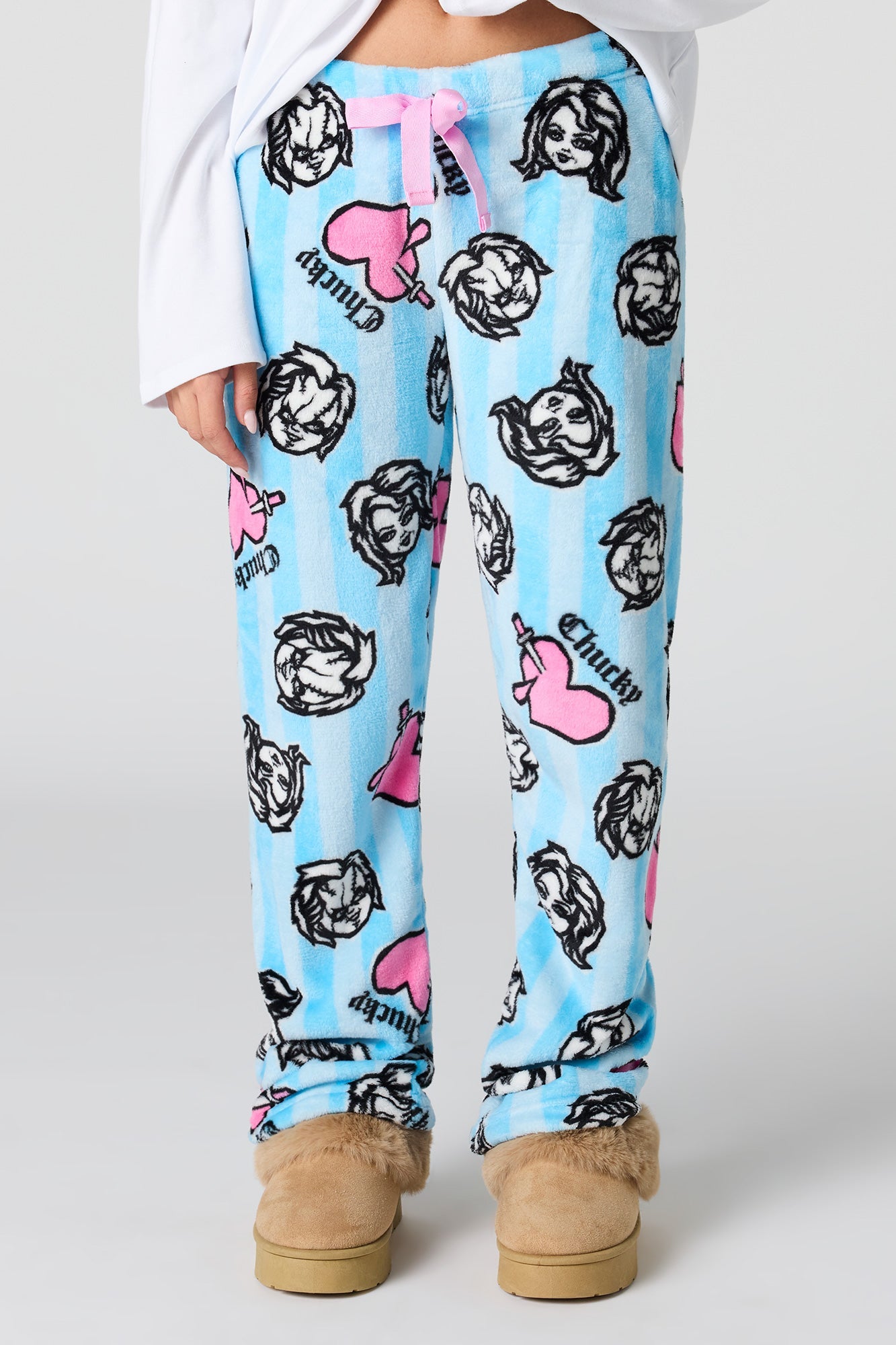 Plush Printed Pajama Pant