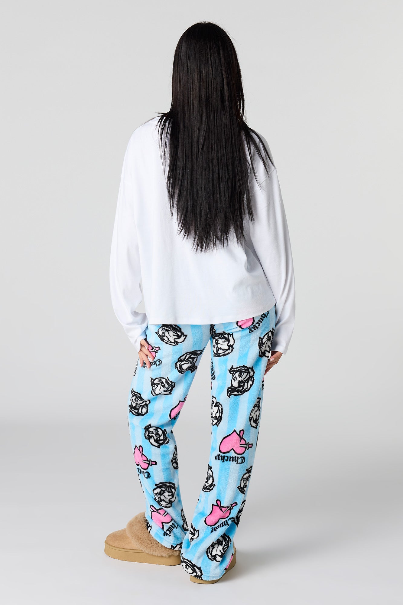 Plush Printed Pajama Pant