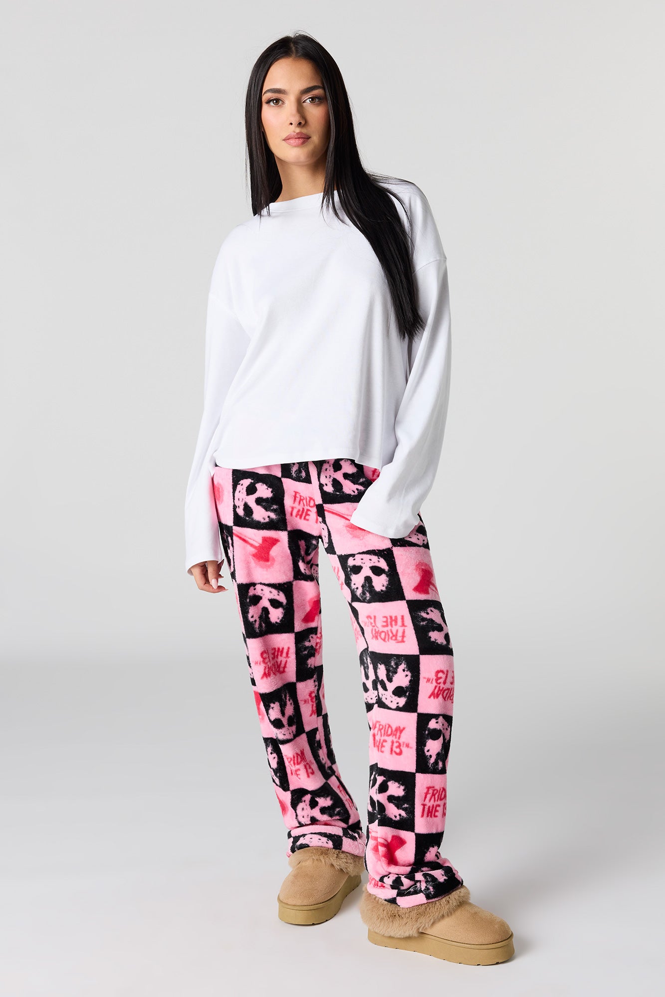 Plush Printed Pajama Pant