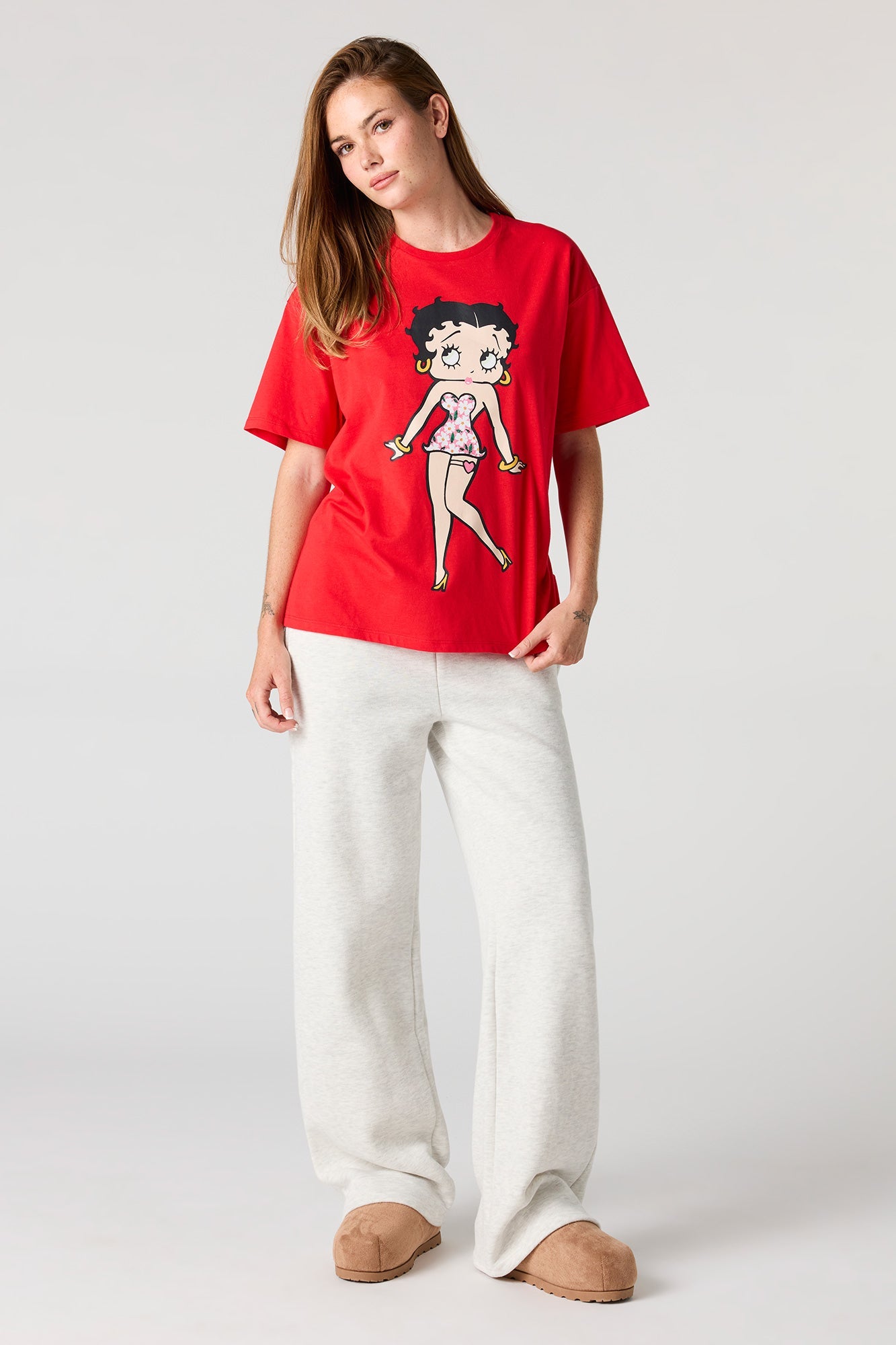 Betty Boop Graphic Boyfriend T-Shirt