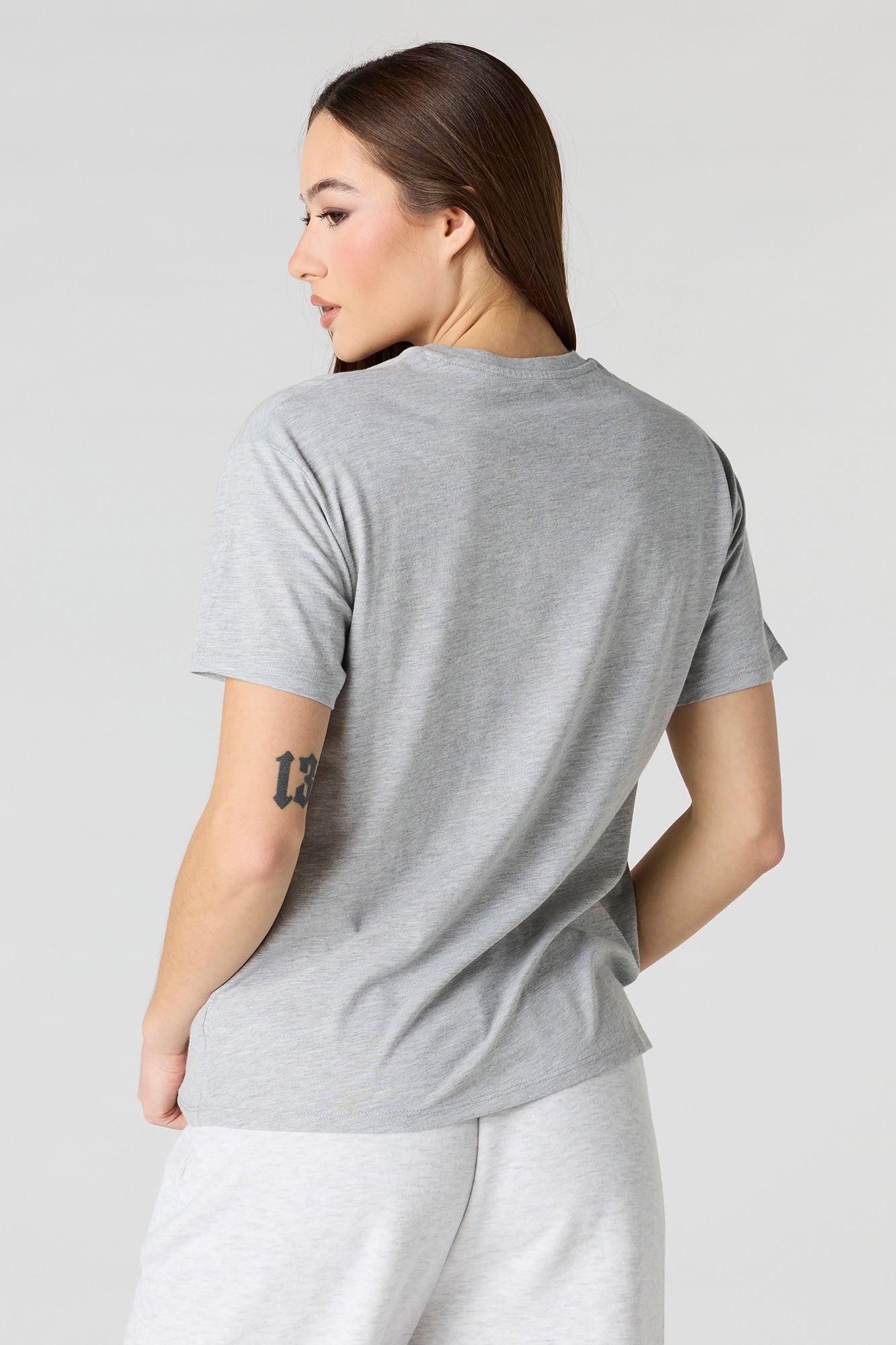 Stitch Graphic Glitter Boyfriend T-Shirt
