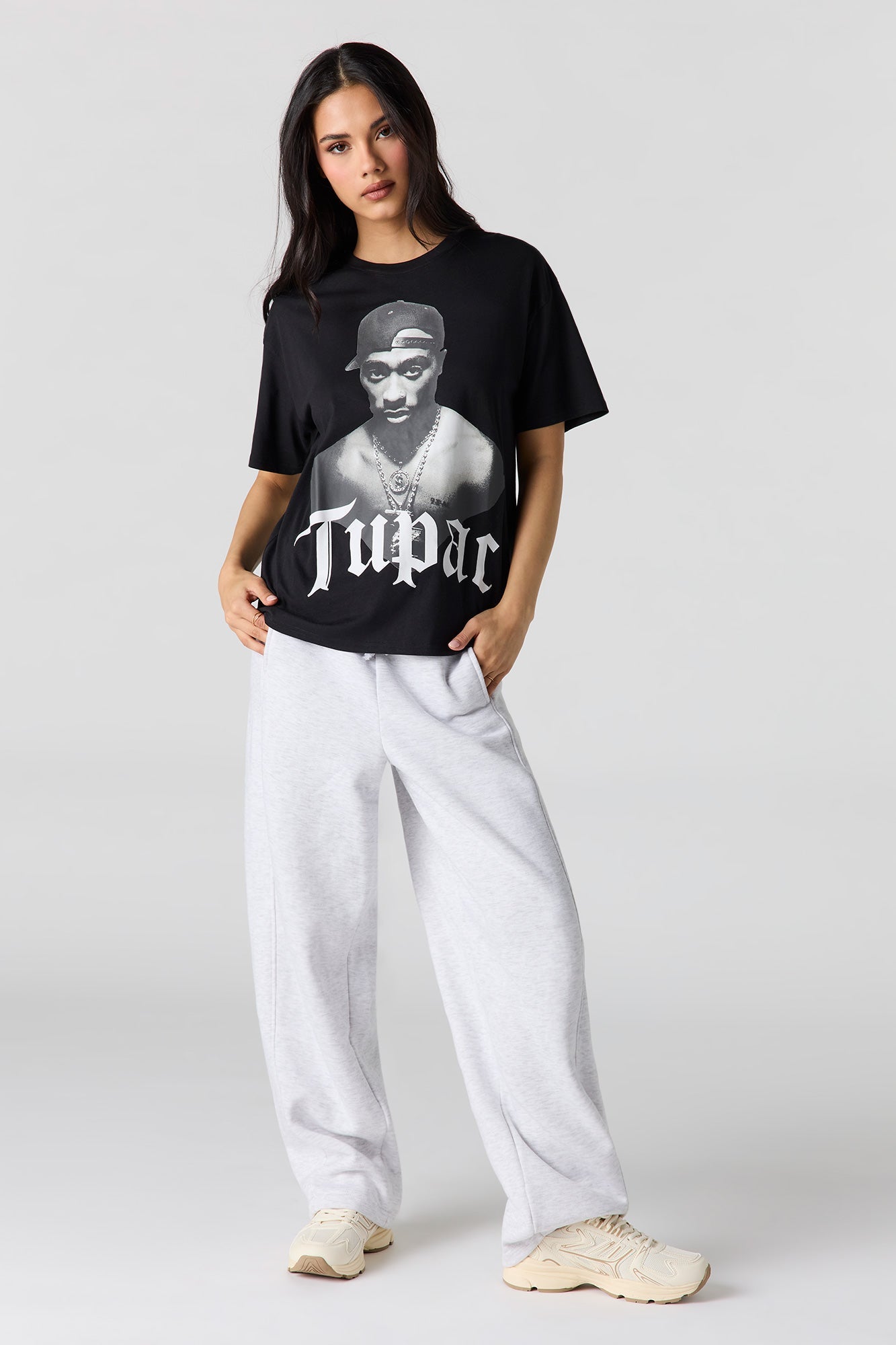 Tupac Graphic Boyfriend T-Shirt